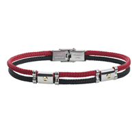 Bracelet Rosso Amante Homme in Acier UBR011RN